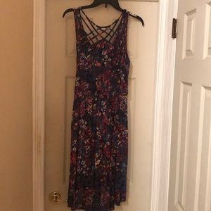 Floral high low dress